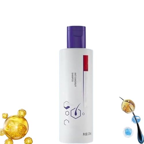 Champú de control de aceite antidandico de Detroitrain, caída anti-cabello y menos champú voluminizador, fórmula de control de aceite, pérdida de cabello con pérdida, para hombres y mujere (1pcs)