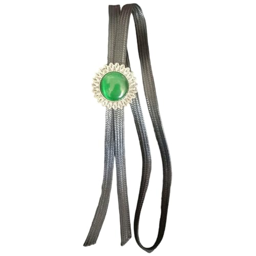 Collar Lariat occidental con colgante de piedra tallada para mujer