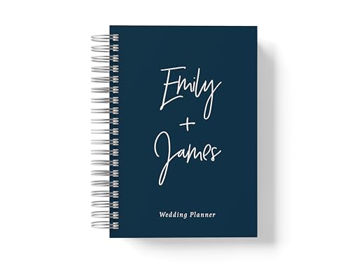 Personalized Navy Wedding Planner Book