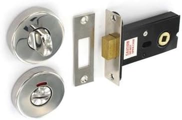 Polished s/s Bathroom Door Thumb Turn Lock deadbolt