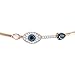 SWAROVSKI Crystal Evil Eye Rose Gold-Plated Bangle Bracelet