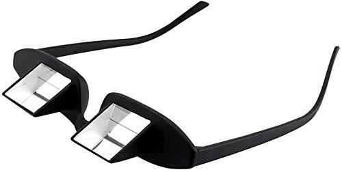 Lazy Glasses 90° Laying Down Prism Glasses Horizontal Bed Reading Glasses High Definition for Reading Watching TV Phones -Small