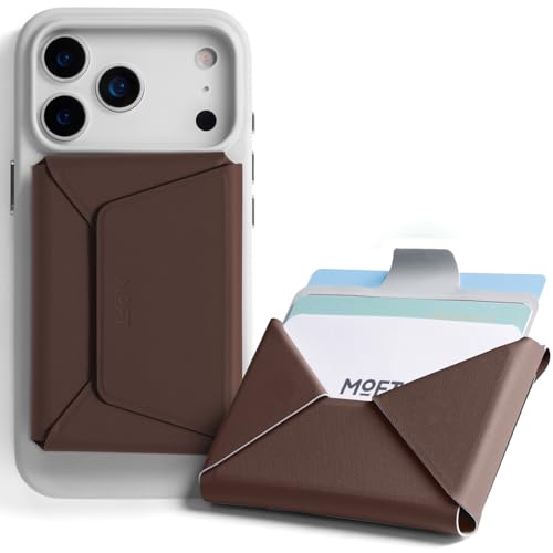 MOFT Magsafe Wallet, Slim Magnetic 8 - Card Holder, Snap Field Wallet with Pull to Access Design, RFID Blocking, MOVAS Veagn Leather Minimalist Travel