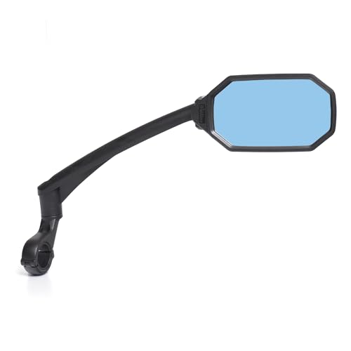 Bike Handlebar Mirror High Definition Anti glare Blue Convex Glass Lens for Scooters and Electric Bicycles Right Side Only BT 023RB