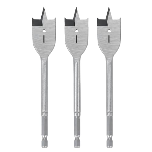 BlueNatHxRPR 1 inch Wood Spade Drill Bit Wood Paddle Flat Bit 3 PCS