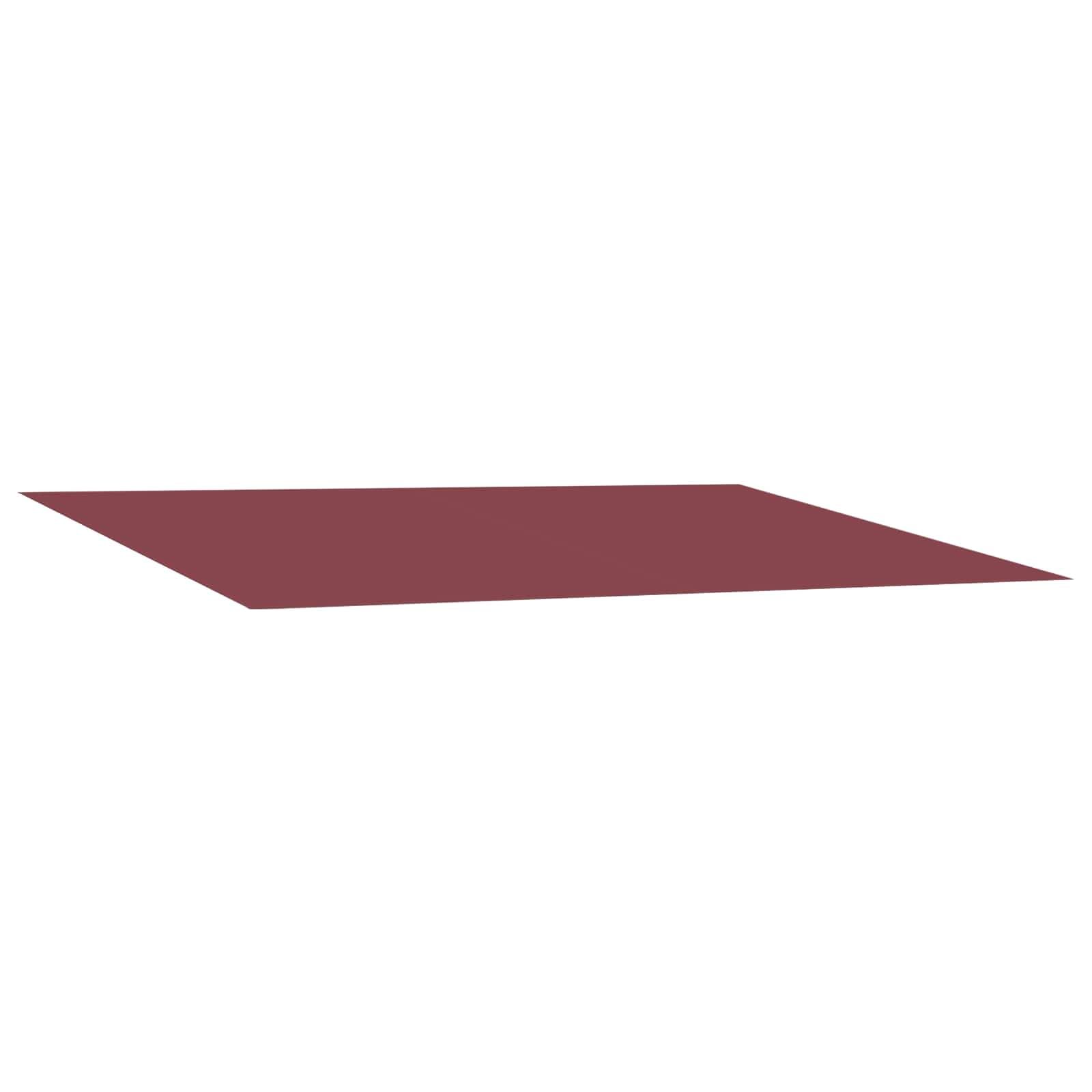 vidaXL Awning Replacement Fabric Bordeaux Red 250 x 200 cm Polyester Modern Rectangular Weatherproof UV Resistant Patio Sun Shade Easy Clean