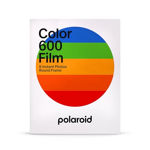 Image of Polaroid Color Film for 600 - Round Frame (6021) 8 Photos (Pack of 12)