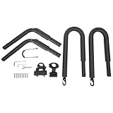 Charge maximale : 40 kg. FUBESK Support de planche de surf portable en alliage d\'aluminium pour vélo et longboard avec protection en mousse Charge maximale 40 kg