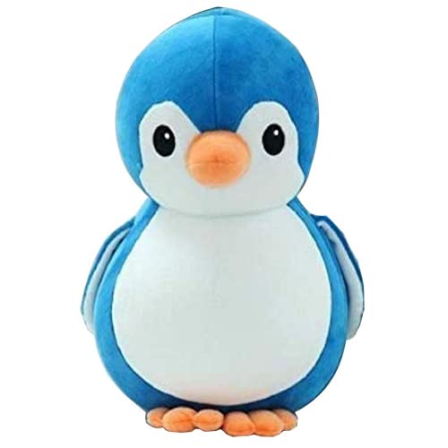 HUG ‘n’ FEEL SOFT TOYS Penguin Soft Toys, Baby Toys, Kids Toy, Toy for Girl, Birthday Gift for Girl/Boys, Toy Gift for Girls, Kids Toys for Boys/Girl, Miniso Soft Toys, Toys Gift Item (Blue 32 cm)