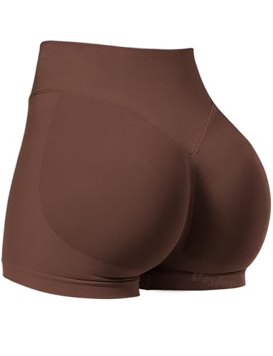 Image of VOYJOY Women Workout Impact Shorts 2.5 inch / 3.6 inch / 4.5 inch / 6 inch Scrunch Butt Booty | Tummy Control, High Waisted, Bike Short, Gentle Compression, for Women