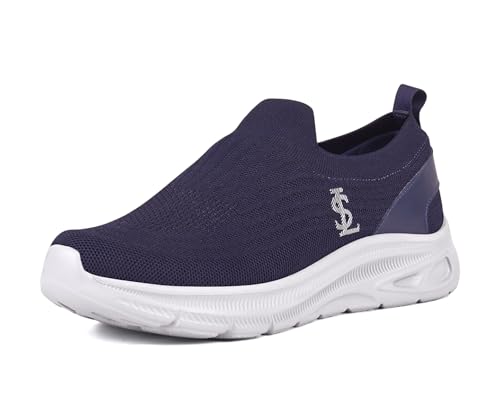 Image of LOUIS STITCH Men's Lightweight Athleisure Sport Shoes | Ultra Cushioned Sole | Slip-On Sneaker and Athleisure Wear | Perfect for Casual, Gym & Travel Wear | LS-AT-FK-