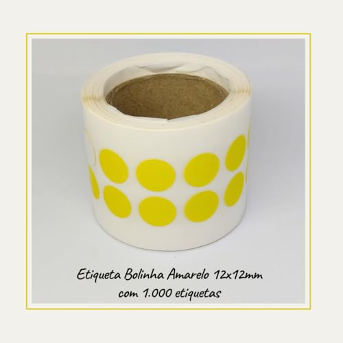 Etiqueta Adesiva Redonda 12mm Kit C/4000 Bolinhas Coloridas