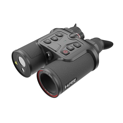 I4SEE B35-640 LRF Thermal Binoculars for Hunting, Infrared Heat Night Vision with 35mm Focal Length, 640×480 pix @ < 30 mK NETD Sensor, LRF with 600m Accuracy, OLED High-Definition Display