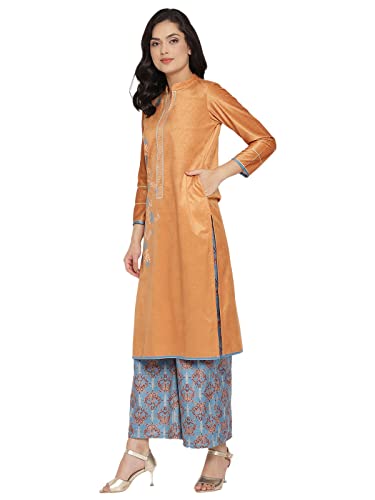 Image of Ahalyaa Women's Digital Print Velvet Kurta With Palazzo (AHKUPZ-COMBO-411-12-13)