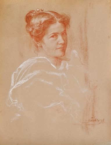 Ritratto di signora de Defregger cuadro artistico de alta fidelidad cromatica 60x90cm