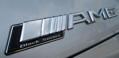 AMG Negro Placa Nuevo para el NUEVO maletero Puerta del maletero Placa