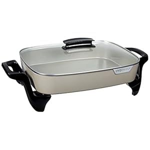 Presto 16-Inch Electric Skillet, Grey Ceramic