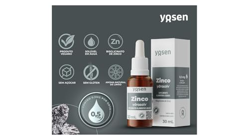 Suplemento Líquido de Zinco Bisglicinato Ydrosolv® 30ml Yosen