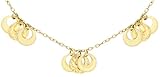Carissima Gold Collar de mujer con oro amarillo de 9 quilates (375/1000), sin gema, 45 cm