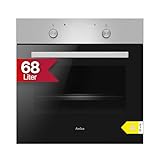 Amica Einbaubackofen 60 cm 68 l Garraum Steam Clean 4 Backofenfunktionen Schnellaufheizung CoolDoor2 Geprägte Seitenwände ABE 9410 E – einbaubackofen schwarz