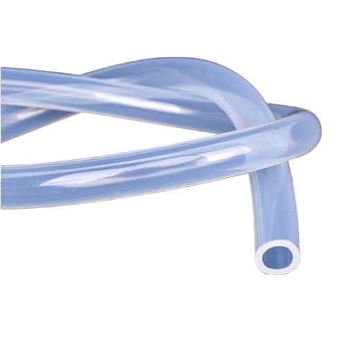 drain hose Tasteless Silicone Tube Hose Transparent High Temperature Resistant Water Dispenser Peristaltic Pump Household Rubber Food Grade water pump (Size : 1 Meter, Color : ID5 x OD6mm)