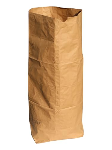 Papier-Abfallsäcke 70 Liter 2-lagig 70g/m 25 Stück 85x55x23cm Braun