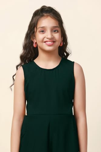 Image of Fashion Dream Girl's Ankle Length Solid Jumpsuit
