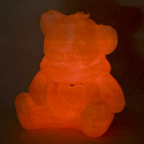Image of Lollipop Glow in Dark Rainbow Pink PLA 1.75mm 1kg Luminous 3D Filament FDM | Luminous Gradient Lollipop color Bright night printing Hide layer line No tangle 1kg spool 2.2lbs for Printer Bambu Prusa