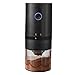 SHINROAD elektrische Gratkaffeemühle, kleine Automatische Gratmühle Kaffebohnenmühle mit Mahlgradeinstellung, USB wiederaufladbar mit Bürste Czarny
