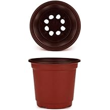 100 Pack Nursery Pots, 4.5 Inch Plastic Reinforced Small Durable Planter Pots with Drainage Holes,Thickened Mini Planter Pot for Cutting,Vegetable,Succulents,Flower,Seed,Transplanting