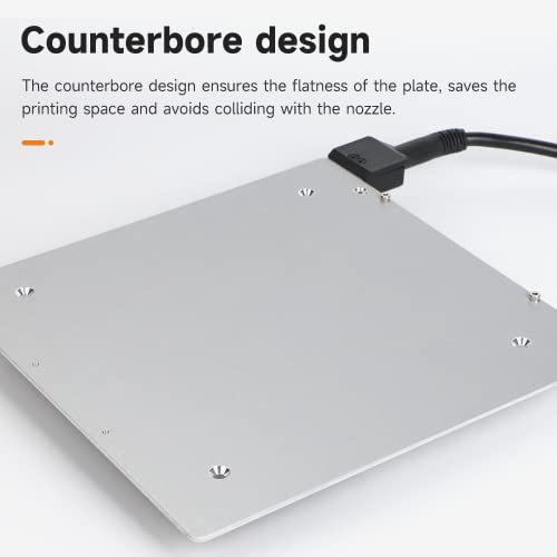 Creality Original Ender 3 S1 Pro Pei Sheet 3D Printer Platform Build Plate Surface + Heated Bed Hotbed 24V 3Mm Thickness Aluminum Hot Bed With Cable And Insulation Mat 3D Printer Replacement Parts #TOP1