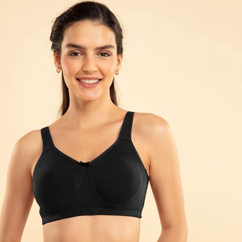 Image of NYKD NYB169 Cotton Non Padded Non Wired Encircled Shaping Bra Pack of 2 Full Coverage (Plus