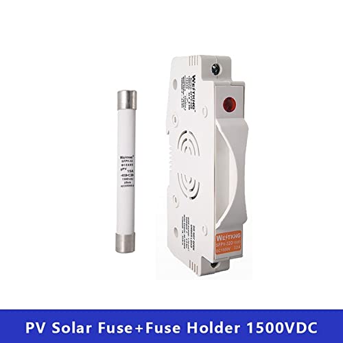 Porte-fusible solaire 1500VDC avec fusible 10x85mm 20A pour boîte de combinaison PV - 6