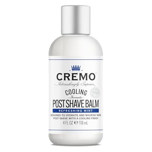 CREMO - Cooling Post Shave Balm For Men - Refreshing Mint Formula - 118ml - Fights Razor Burns