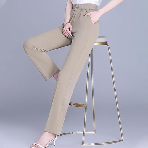 Linebalm Pants,Pulisa Glamorease - Perfect Drape High Rise Pull-On Stretch Pants,with Pockets,Breathable for Senior2