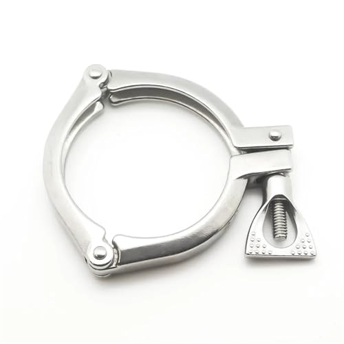 WHYTQ Home & Brewing 3/4" 1" 1.5" OD50.5mm Sanitary Three Section Tri-clamp Single Pin With Wing Nut for Ferrule Anti-rust And Anti-corrosion SS304 Brewing accessories(3/4")