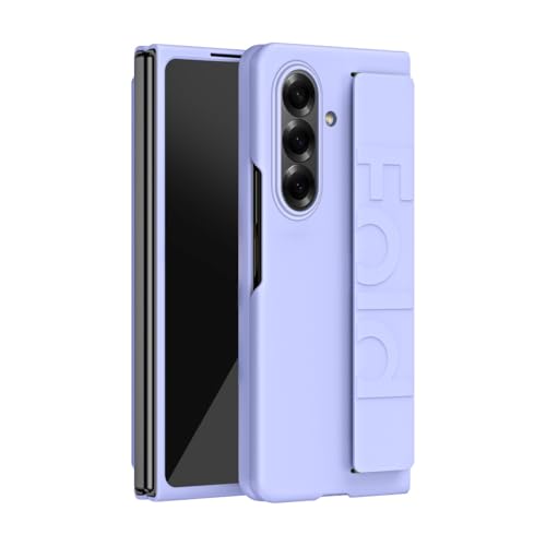 Ochronne etui na telefon Smukła obudowa kompatybilna z Samsung Galaxy Z Fold 7 z regulowanym paskiem na nadgarstek i lekką konstrukcją, luksusowa twarda obudowa PC odporna na wstrząsy, miękka opaska n