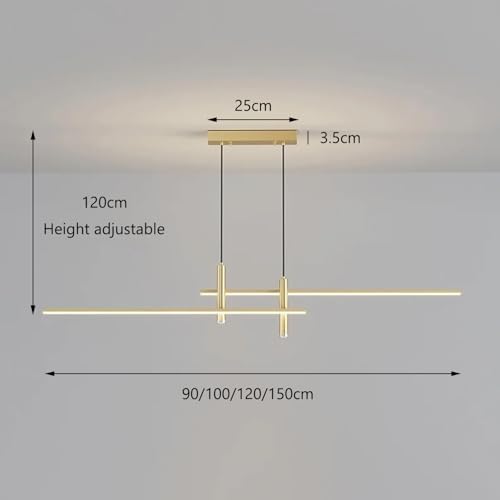 Lámpara colgante para cocina y salón regulable con mando a distancia 7