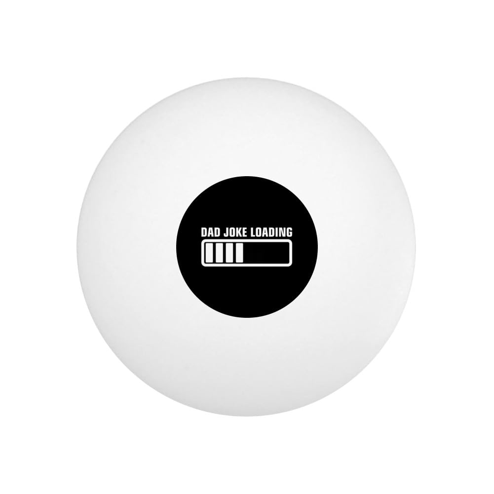 GRAPHICS & MORE Dad Joke Loading Novelty Table Tennis Ping Pong Ball 12 Pack with Storage Bag