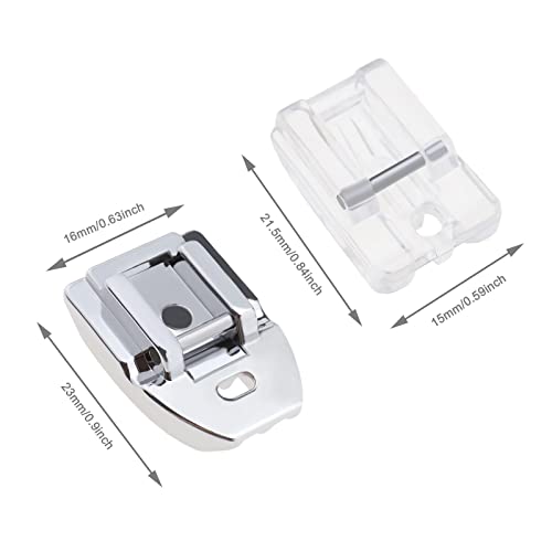 EMSea 2PCS Presser Feet Invisible Zipper Sewing Machine Presser Foot Compatible with Brother Compatible with Singer Snap-On Sewing Machines Spare Parts - Image 4