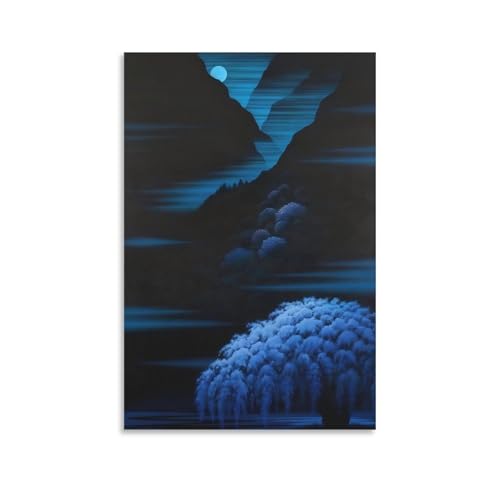 鶴田一郎の浮世絵 サクラ 作品ポスター2 パネル キャンバス 壁アート ホームアートワーク すぐに掛けられます12x18inch(30x45cm)