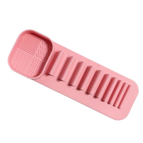 Support de maquillage, sèche-pinceaux, plateau en silicone de 20,7 cm, support mural, support multifonction, organiseur compact, fonction à séchage rapide pour fille, maman, épouse, salle de bain