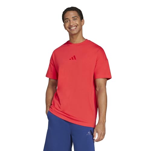 Adidas Men's All SZN Sportswear T-Shirt, Pure Ruby, XX-Large