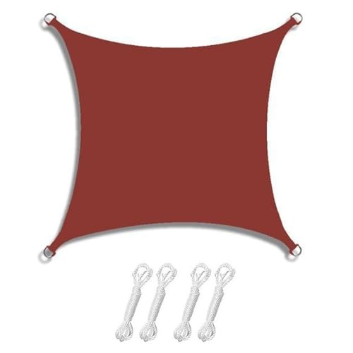 HonunGron Sonnensegel Sonnenschutz Wasserdicht Sonnensegel Rechteckig, 97% UV Schutz für Patio Garten Terrasse und Balkon Sonnenschutz, Mit Ösen und Befestigungsseile (2.5×3 M,Dunkel Rot)
