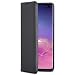 Produktbild CASEZA Galaxy S10 Plus Flip Case Schwarz Oslo Ultra Schlanke PU Leder Hülle Ledertasche Lederhülle für das Original Samsung Galaxy S 10+ (6,4 Zoll) - Edles Kunstleder Cover mit Magnetverschluss
