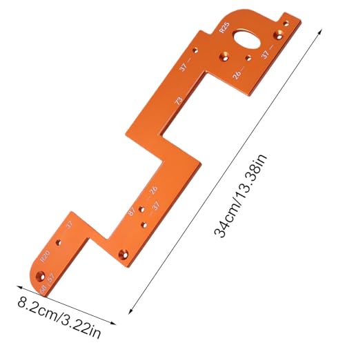 Gabarit de poignée de porte et guide de forage pour matériel d'armoire - 6