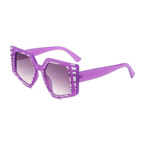 Lunettes surdimensionnées polarisées à grand cadre en plastique pour femmes