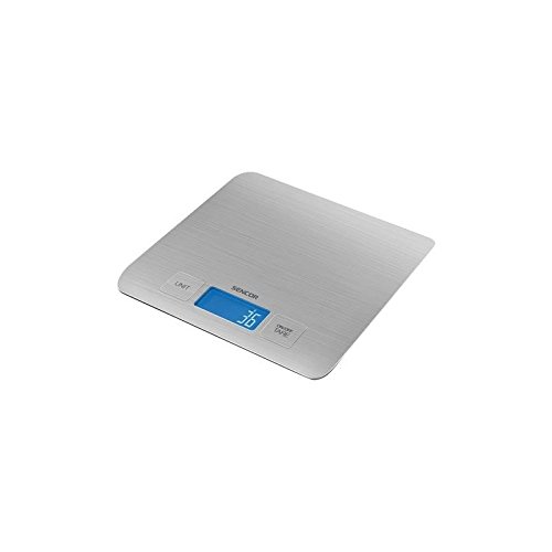 Bàscula de cuina Sencor SKS 5400, angular view, mostrant el professional primfile i mostrar.