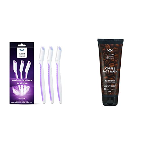 Image of Bombay Shaving Company Face Razor For Women Pack of 3 and Coffee Face Wash