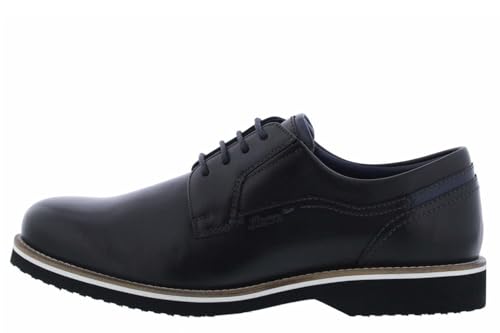 Sioux Men's Derby Oxford Flat, Black, 10 Wide - Main Image